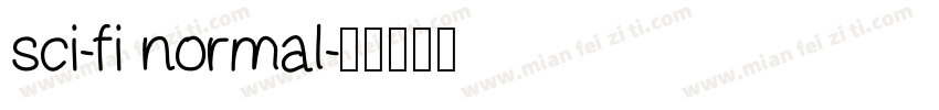 sci-fi normal字体转换